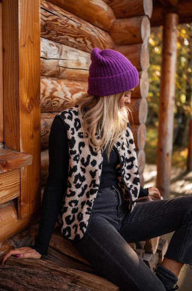 Leopardmønstret Cardigan