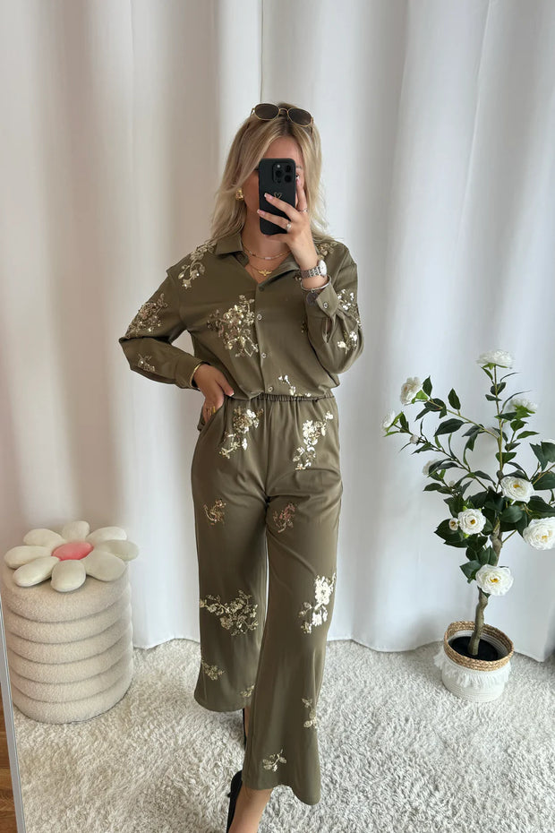Elegant Khaki Sæt