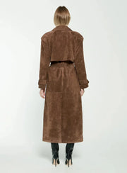 Harlow Suede Trenchcoat