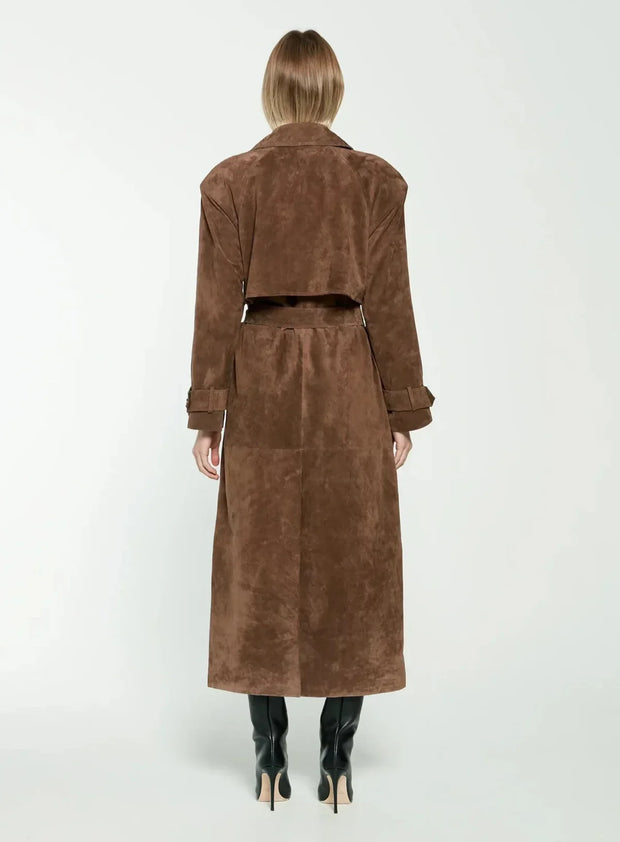 Harlow Suede Trenchcoat