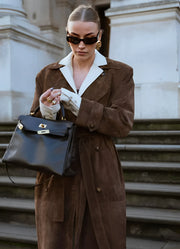 Harlow Suede Trenchcoat